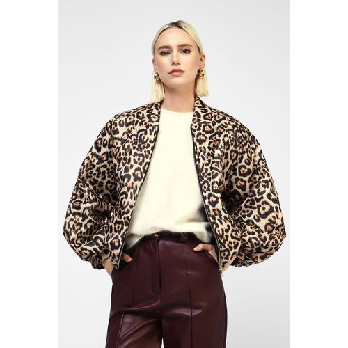 Giubbotto con motivo animalier e zip - Dixie - Modalova