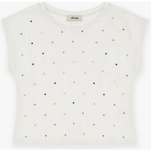 T-shirt bambina in puro cotone fantasia a pois - Dixie - Modalova