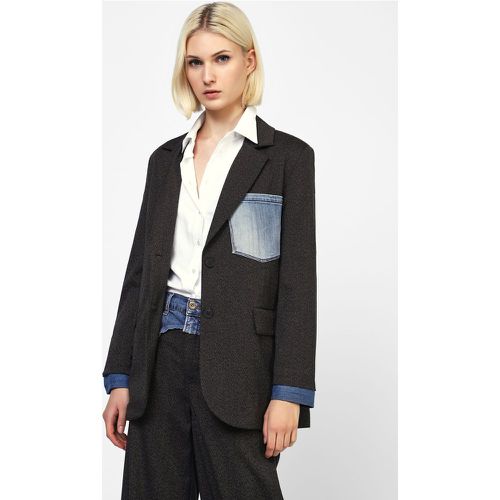 Blazer con dettagli in denim - Dixie - Modalova