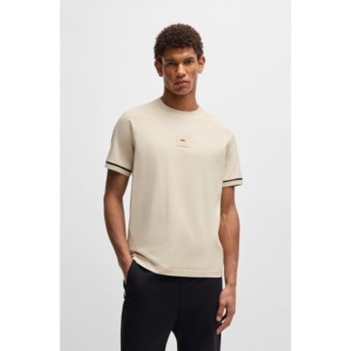T-shirt en coton extensible avec badge logo (XXL), Casuel, Manche courte - Boss - Modalova