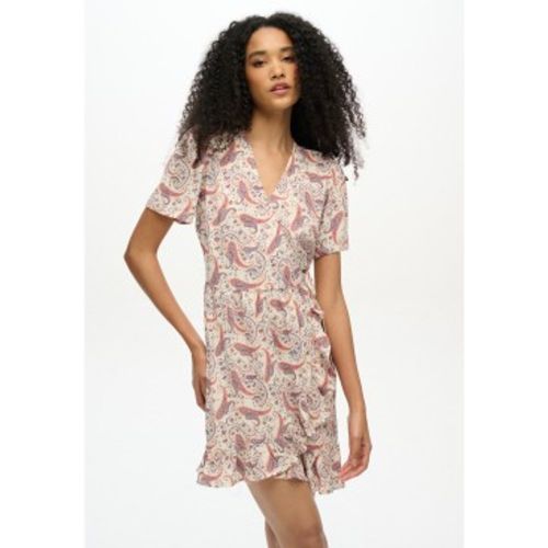 W8011877A SS - Mini robe croisée imprimée (L), Casuel, Viscose, Manche courte - Superdry - Modalova
