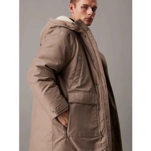 J30J326082 Parka avec rembourrage en nylon et coton (L), Marron, Casuel, Le coton biologique, Durable - Calvin Klein Jeans - Modalova