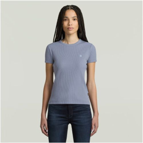 D28110-E136-2667 T-shirt côtelé lilas (XS), Casuel, , Coton, Manche courte - G-Star - Modalova