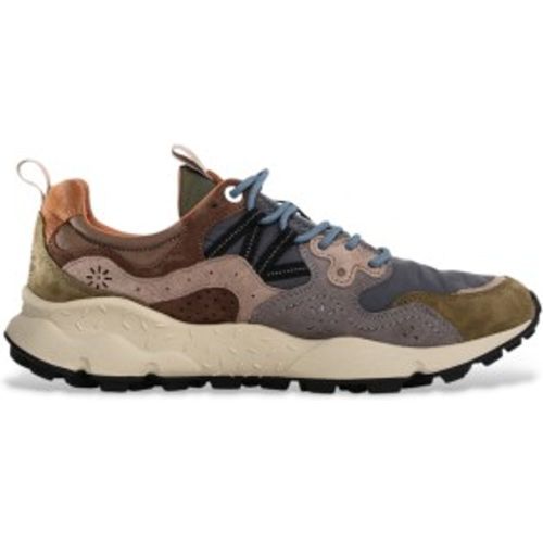 Baskets en cuir Yamano3 multicolores (41), Plat, Lacets, Casuel - Flower Mountain - Modalova