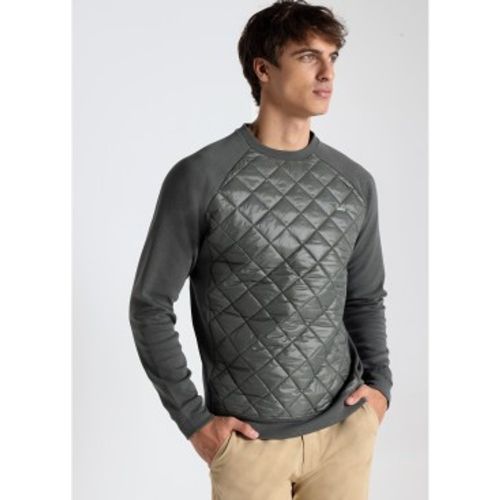 Sweatshirt col rond matelassé sur le devant (S), Casuel, Coton, Manche longue - Lois Jeans - Modalova