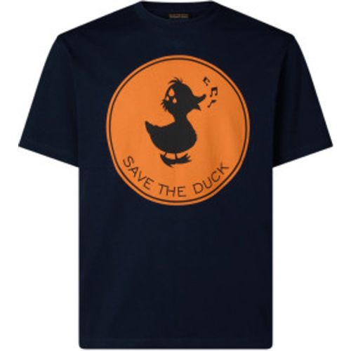 DT0825M-BESY20 T-shirt Stampa (XL), Casuel, Coton, Manche courte, Marine - Save The Duck - Modalova