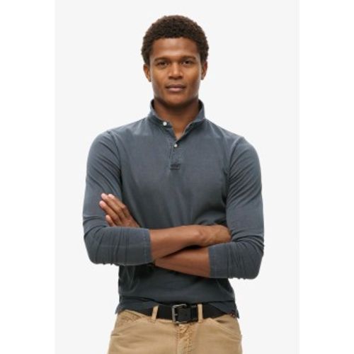 M1110386A Polo tricoté à manches longues Studios (XXL), Casuel, Coton, Manche longue, Marine - Superdry - Modalova