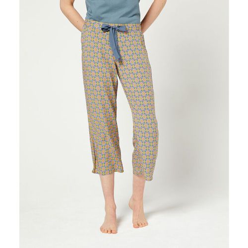 Pantalón 7/8 estampado gráfico - KIANA - XL - Azul - Mujer - Etam - Modalova