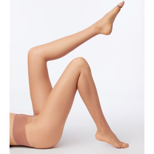 Medias finas con efecto piernas desnudas y abertura en los dedos de los pies - EMBELLISSEUR - S - Beis - Mujer - Etam - Modalova
