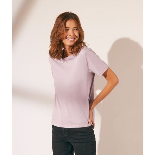Camiseta lisa escote redondo - MAGGIE - M - Violeta - Mujer - Etam - Modalova