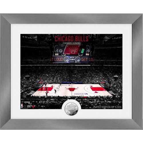 NBA Chicago Bulls Stadium argento Coin Mint Frame, rosso / bianco - Highland Mint - Modalova