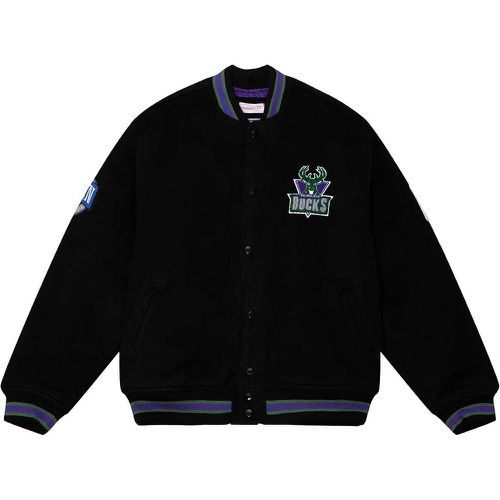 NBA MILWAUKEE BUCKS HARDWOOD CLASSICS WOOL VARSITY JACKET - Mitchell And Ness - Modalova