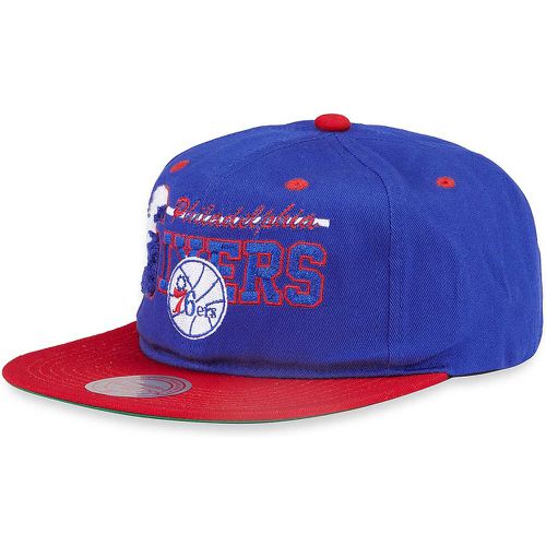 NBA PHILADELPHIA 76ERS HARDWOOD CLASSICS VARSITY LETTER SNAPBACK CAP, blu - Mitchell And Ness - Modalova