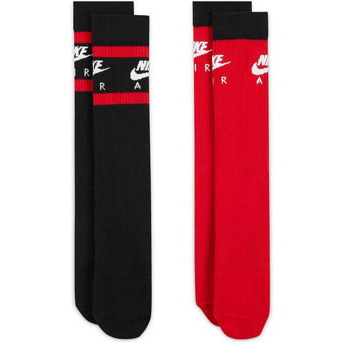 NSW Everyday Essential Crew Socks, nero/rosso rosso/nero - Nike - Modalova