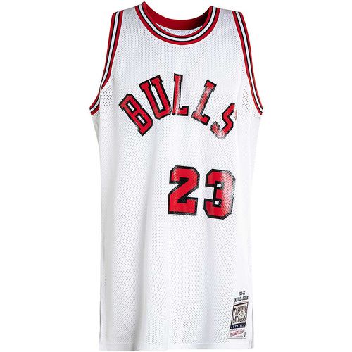 NBA AUTHENTIC JERSEY CHICAGO BULLS 1984-85 - MICHAEL JORDAN #23, bianco - Mitchell And Ness - Modalova