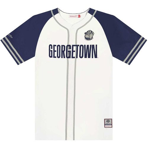 NCAA GEORGETOWN HOYAS PRACTICE DAY BASEBALL JERSEY, bianco - Mitchell And Ness - Modalova