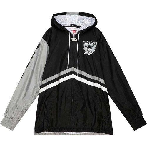 NFL OAKLAND RAIDERS UNDENIABLE FULL ZIP WINDBREAKER, nero - Mitchell And Ness - Modalova