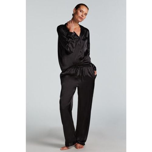 Hunkemöller Satin Trousers Black - Hunkemöller - Modalova