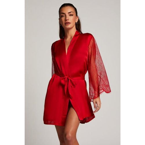 Hunkemöller Satin Lace Kimono Red - Hunkemöller - Modalova