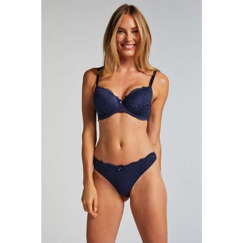 Hunkemöller Marine Thong Blue - Hunkemöller - Modalova