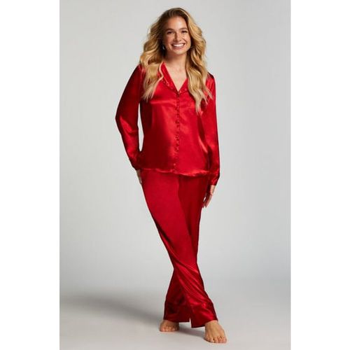 Hunkemöller Satin Trousers Red - Hunkemöller - Modalova