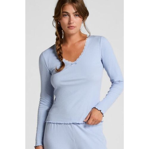 Hunkemöller Top Jersey Rib Blue - Hunkemöller - Modalova