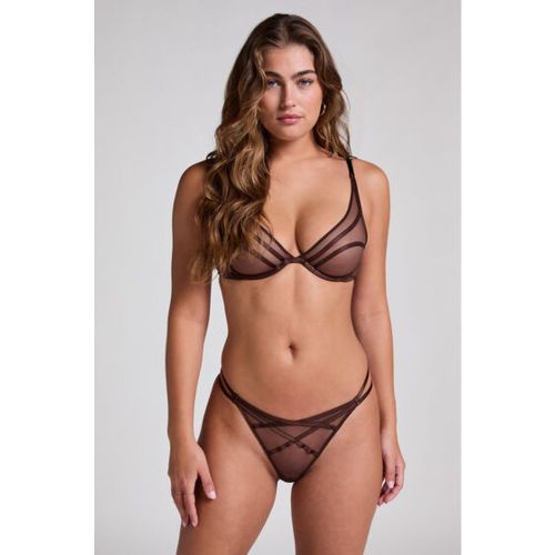 Hunkemöller Tanga Rianne marrón - Hunkemöller - Modalova