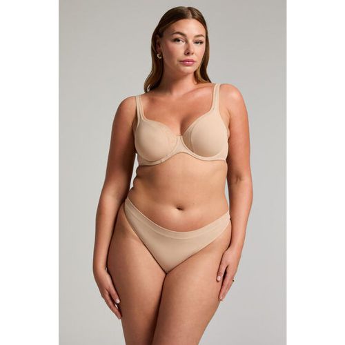 Hunkemöller Tanga Mesh Beige - Hunkemöller - Modalova