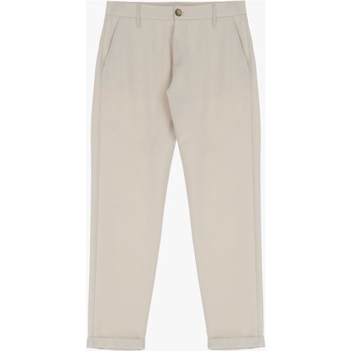 Pantaloni slim-fit con tasche verticali e orlo inferiore risvoltato - Imperial - Modalova