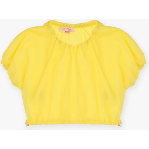 Camicia bambina in puro cotone monocolour con orli elasticizzati - Imperial - Modalova