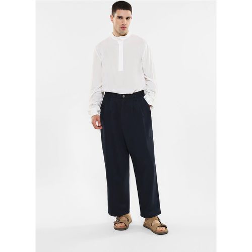 Pantaloni straight con tasche verticali e pinces - Imperial - Modalova