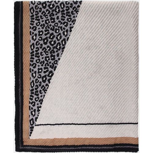 Foulard geometrico con motivo leopardato - Imperial - Modalova