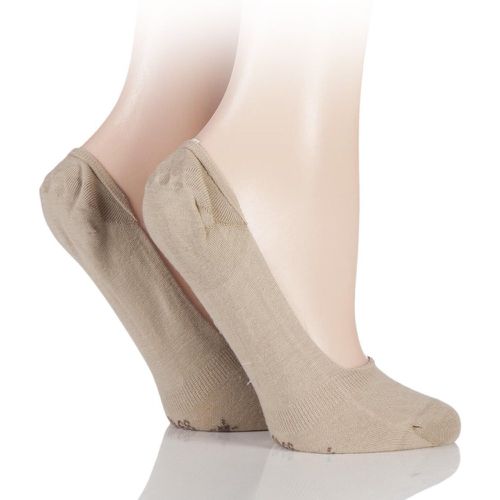 Pair Sand Everyday Invisible Cotton Shoe Liners Ladies 5.5-6.5 Ladies - Burlington - Modalova