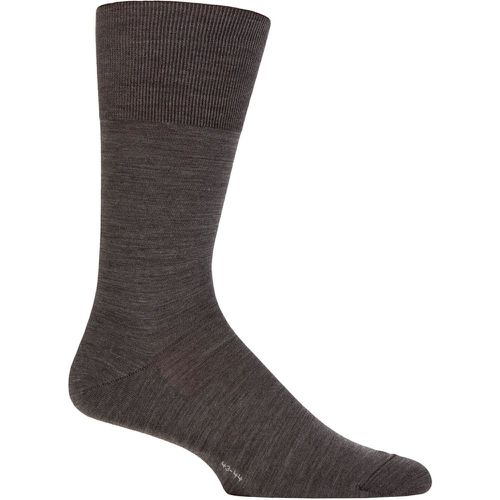 Mens 1 Pair ClimaWool Recycled Yarn Socks Anthracite 10-11 Mens - Falke - Modalova