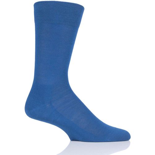 Pair Sapphire Sensitive London Cotton Left and Right Socks With Comfort Cuff Men's 5.5-8 Mens - Falke - Modalova