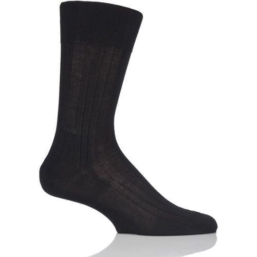 Pair Milano Rib 97% Fil d'Ecosse Cotton Socks Men's 7-8 Mens - Falke - Modalova