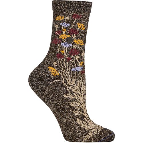 Women's 1 Pair Cotton Bling Flower Pattern Socks 5.5-7.5 Ladies - Birkenstock - Modalova