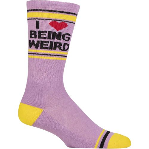 Pair I Love Being Weird Cotton Socks Multi One Size - Gumball Poodle - Modalova