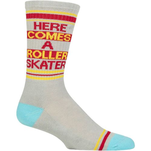 Pair Here Comes a Roller Skater Cotton Socks Multi One Size - Gumball Poodle - Modalova