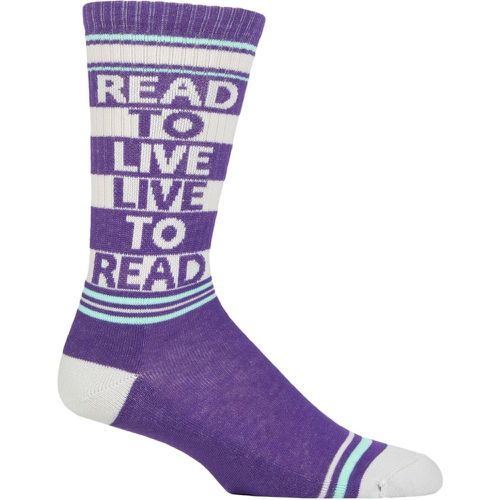Gumball Poodle 1 Pair Read to Live Live to Read Cotton Socks Multi One Size - SockShop - Modalova
