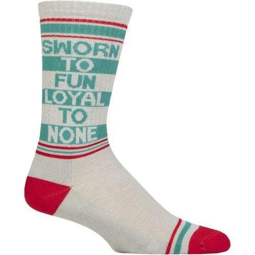 Pair Sworn to Fun Loyal to None Cotton Socks Multi One Size - Gumball Poodle - Modalova