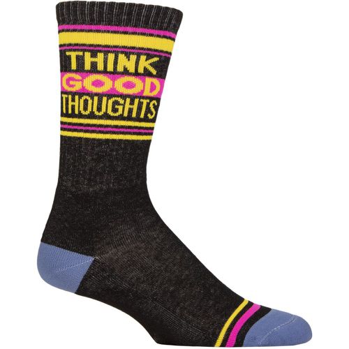 Pair Think Good Thoughts Cotton Socks Multi One Size - Gumball Poodle - Modalova