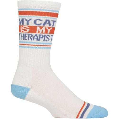 Pair My Cat is My Therapist Cotton Socks Multi One Size - Gumball Poodle - Modalova