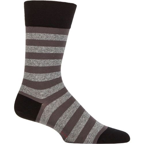Mens 1 Pair Falke Sensitive London Striped Cotton Socks 11.5-14.5 Mens - SockShop - Modalova