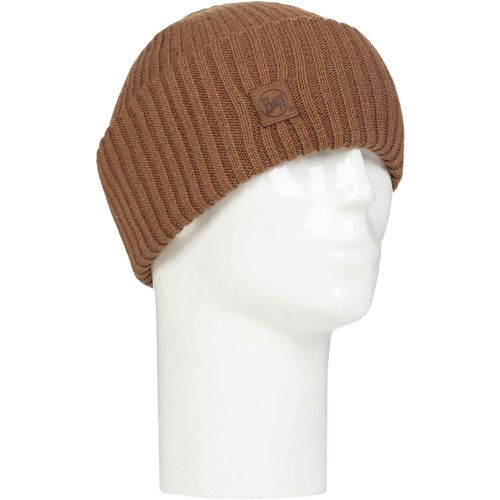 Pack Knitted Beanie Hat Brindle One Size - Buff - Modalova