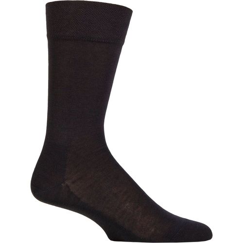 Mens 1 Pair Sensitive New York Plain Socks Dark Navy 5.5-8 Mens - Falke - Modalova