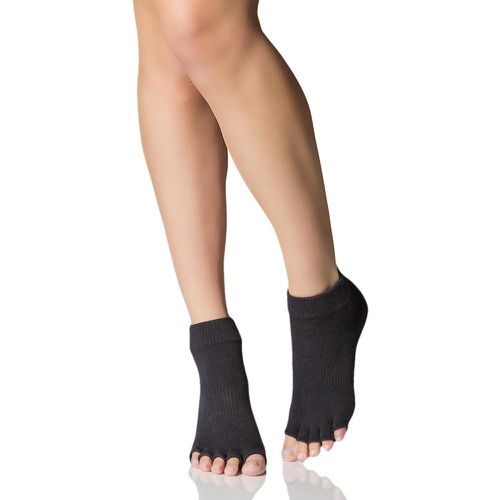 Pair Half Toe Organic Cotton Ankle Yoga Socks In Unisex 6-8.5 Unisex - ToeSox - Modalova