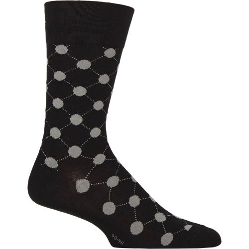 Mens 1 Pair Burlington Daybreaker Large Spots Cotton Socks 6.5-11 Mens - SockShop - Modalova