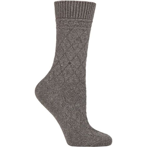 Women's 1 Pair Argyle Wool Cotton Boot Socks 3.5-7 Ladies - Burlington - Modalova