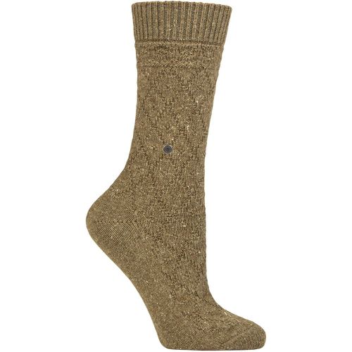 Women's 1 Pair Argyle Wool Cotton Boot Socks 3.5-7 Ladies - Burlington - Modalova